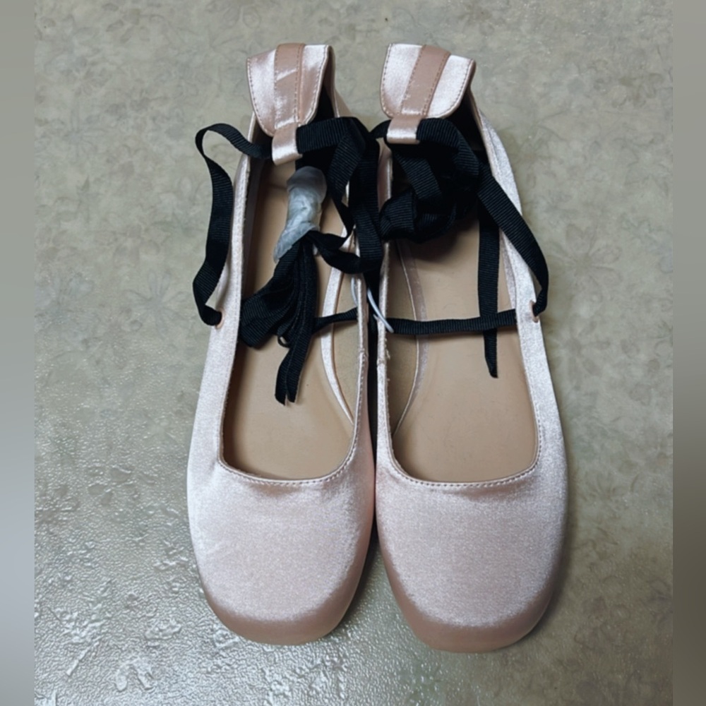 Urban Outfitters Karter Strappy Satin Ballet Flat - Picture 6 of 6